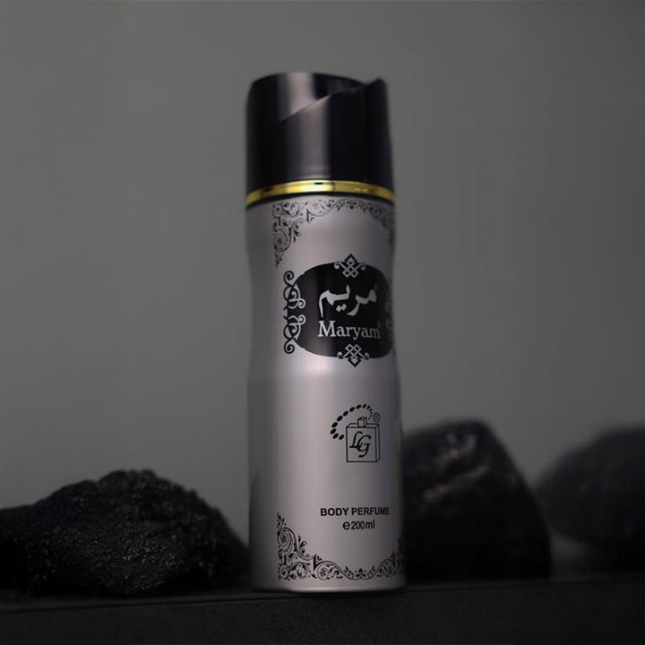 Best perfume for men -MARYAM BODY SPRAY SILVER by lulu gallery