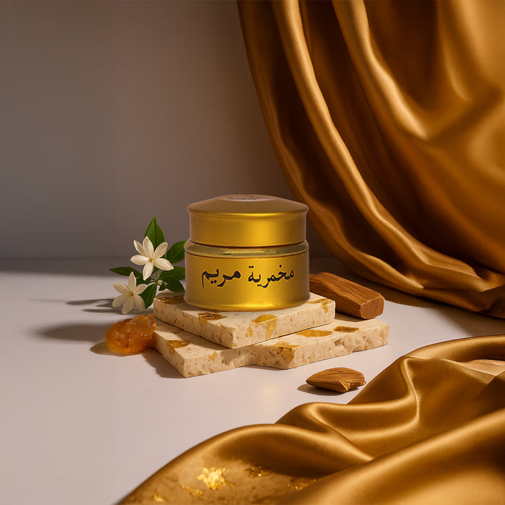premium arabic fragrance makhmaria maryam gold balm perfume for hair and body from lulu gallery