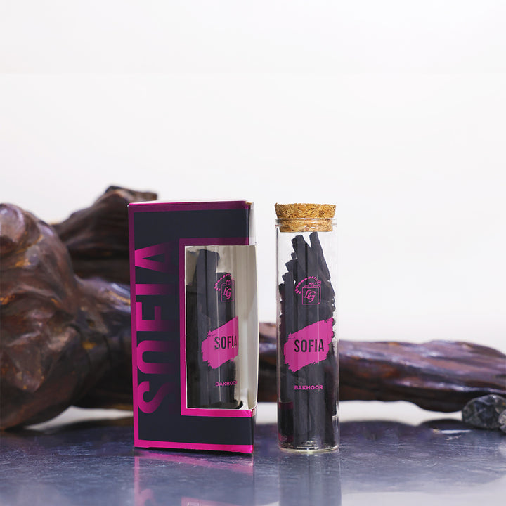 bakhoor sofia incense charcoal with fruity floral home fragrance by lulu gallery