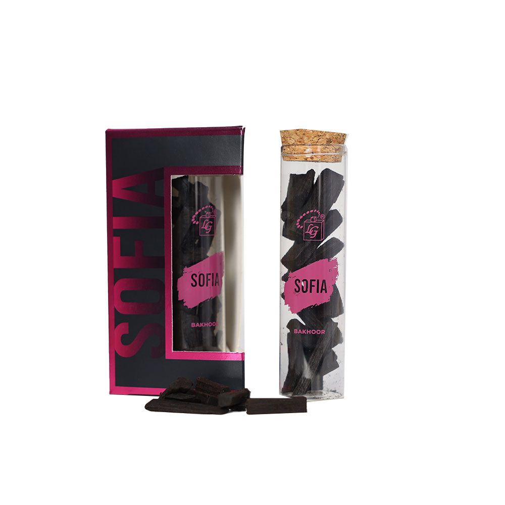 Premium bakhoor incense sofia by lulu gallery with fruity floral long lasting home fragrance