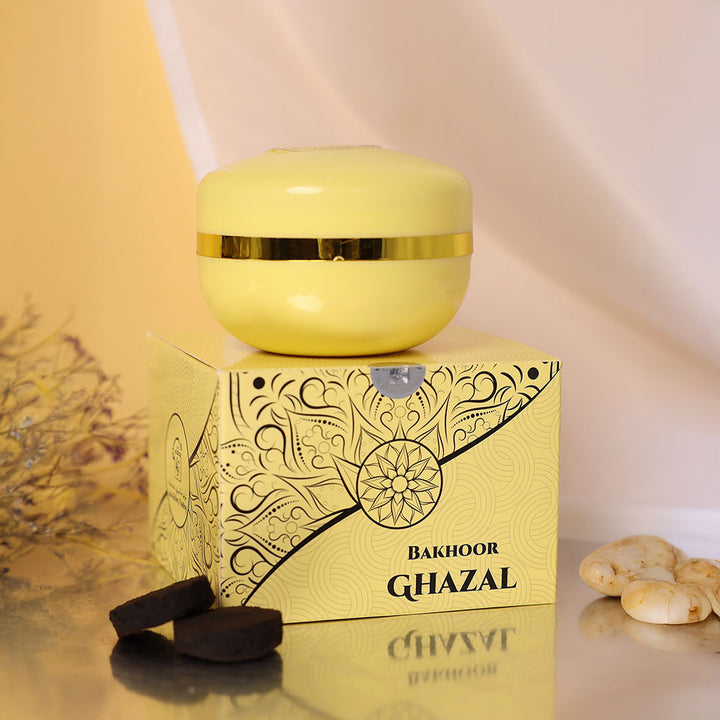 bukhoor	-oud incense	- arabic incense	-BAKHOOR GHAZAL