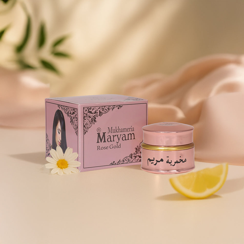مخمرية makhmaria maryam rose gold  perfume hair and body by lulu gallery