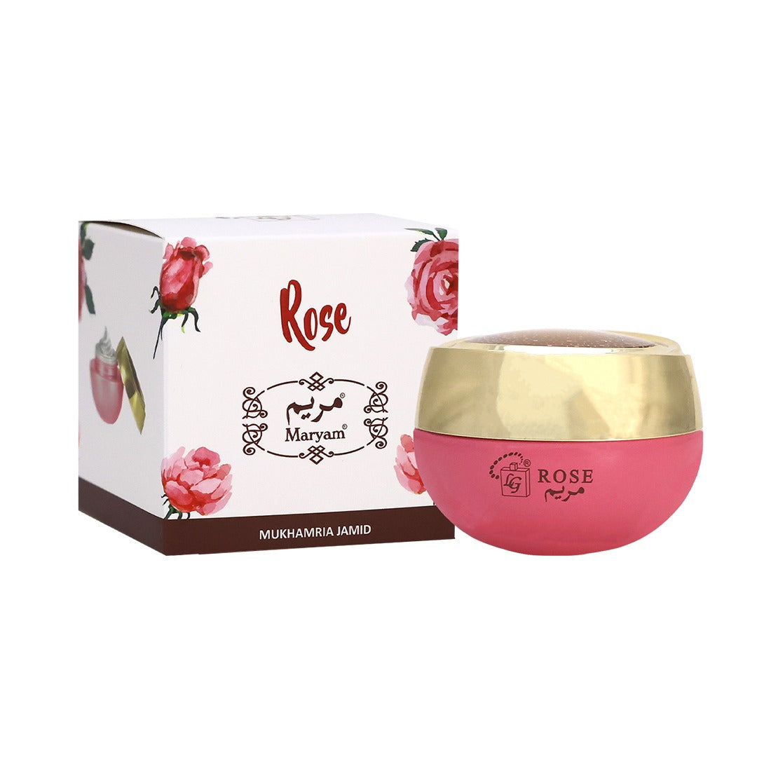makhmaria rose perfume balm for hair and body by lulu gallery