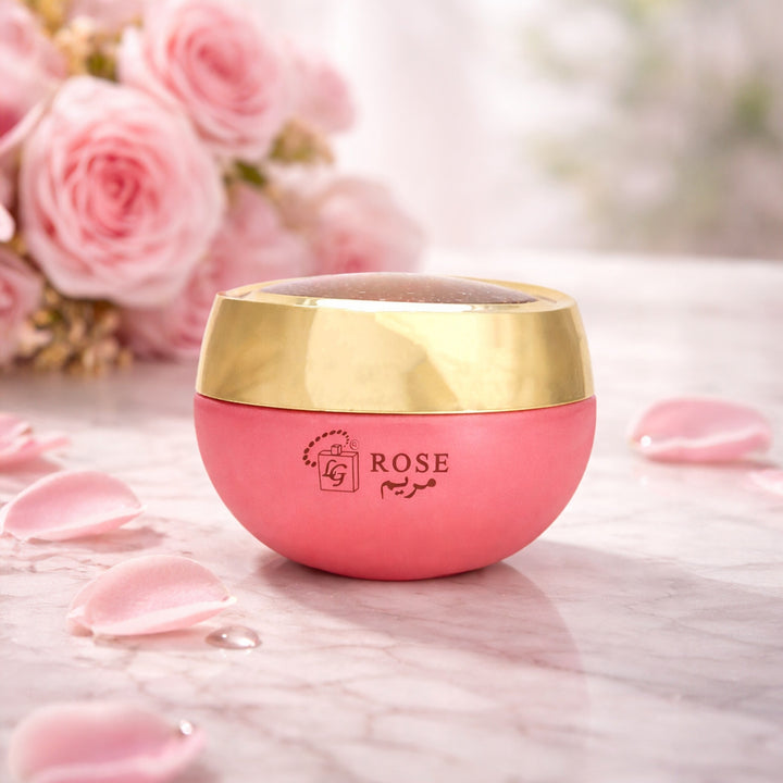 makhmaria rose perfume balm by lulu gallery