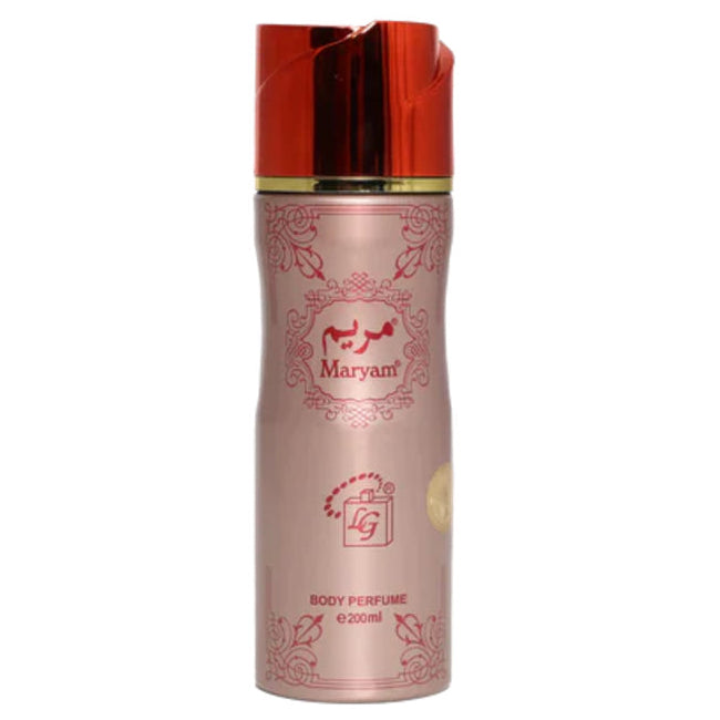 Maryam rose gold body spray for men and women by lulu gallery