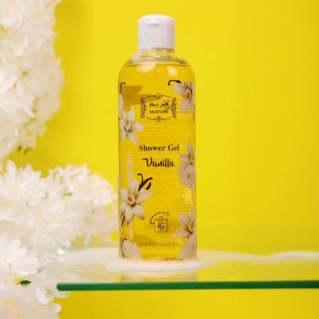 Maryam vanilla shower gel for dry skin by lulu gallery