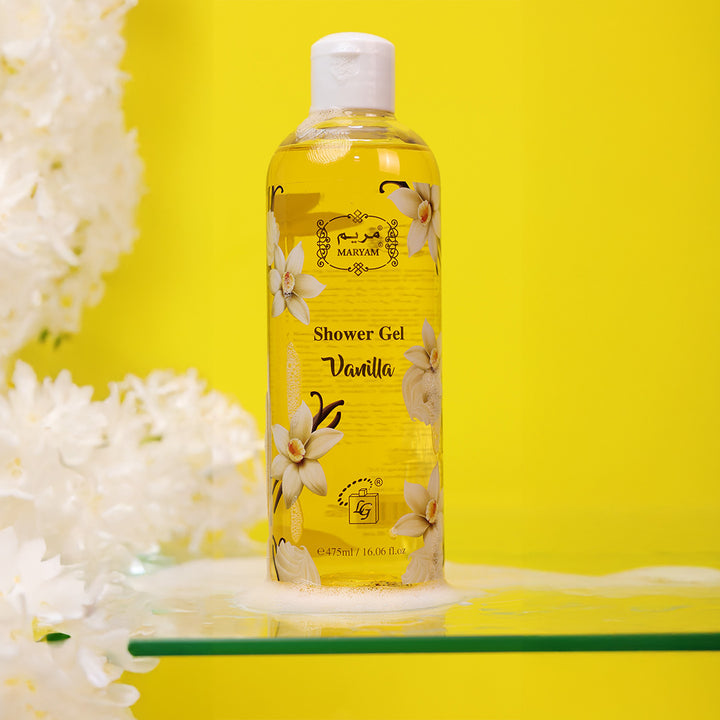 Maryam vanilla shower gel for dry skin by lulu gallery