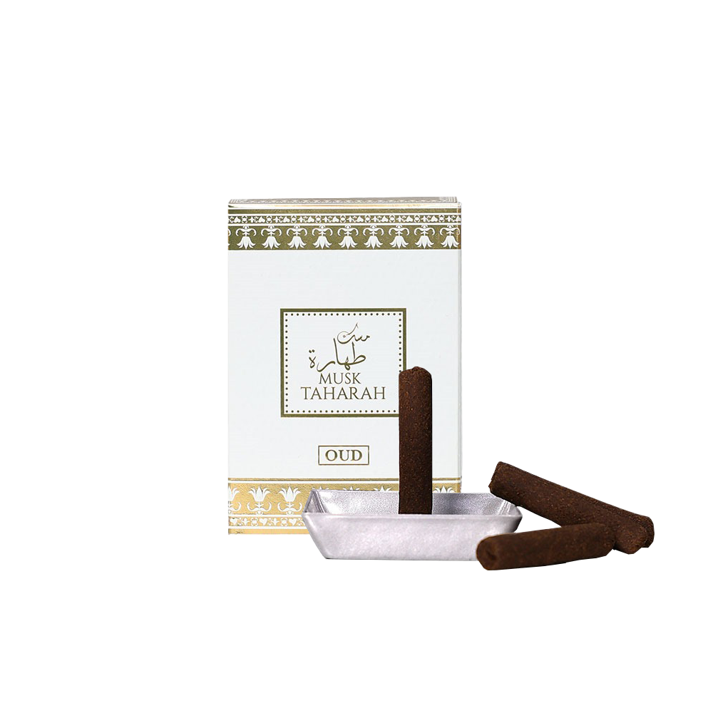 musk taharaha oud stick incense bakhoor by lulu gallery