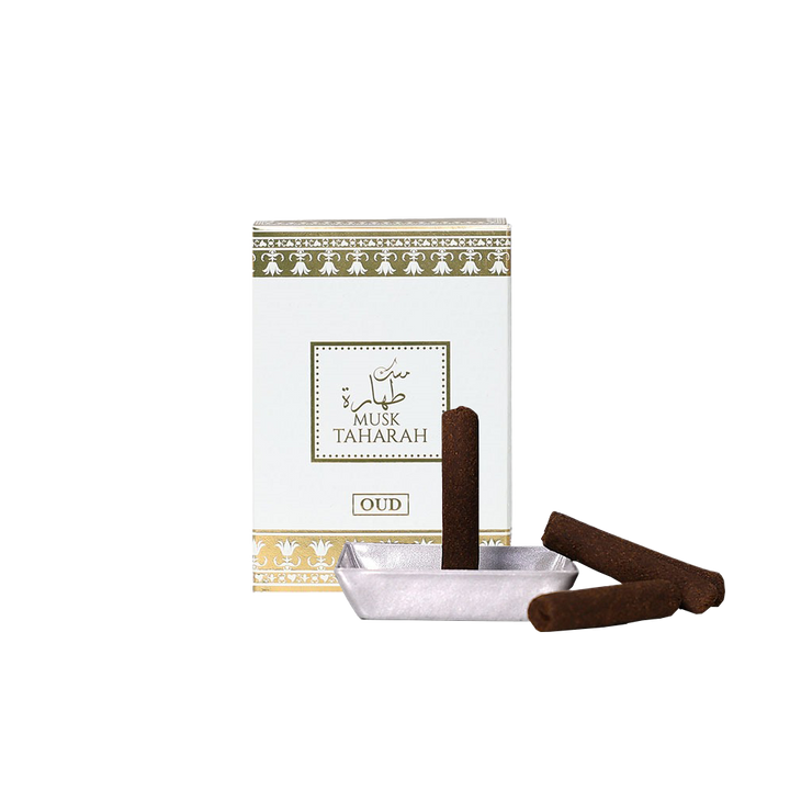 musk taharaha oud stick incense bakhoor by lulu gallery