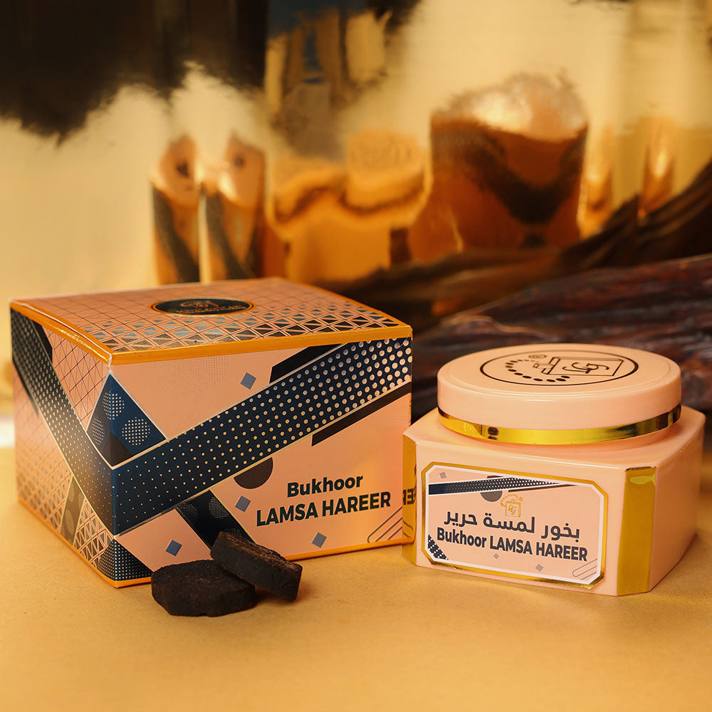 Premium musk fragrance bakhoor lamsa hareer by lulu gallery